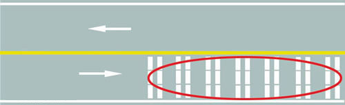 收費(fèi)廣場減速標(biāo)線