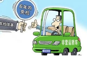 新車幾年免檢，非運營新車享受六年免檢（但每兩年領取一次年檢標志）