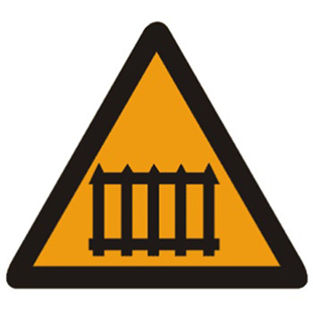 <b>有人看守鐵路道口標志</b>圖片