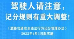 2022年4月1日新交規(guī)扣分標(biāo)準(zhǔn)，這些扣分項(xiàng)要注意了