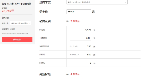 東風(fēng)奕炫2021款多少錢，市場(chǎng)最低報(bào)價(jià)6萬(wàn)起