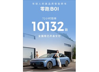 4.77米的純電轎車只賣8.98萬(wàn)！零跑B01上市72小時(shí)鎖單破萬(wàn)臺(tái) 封面圖