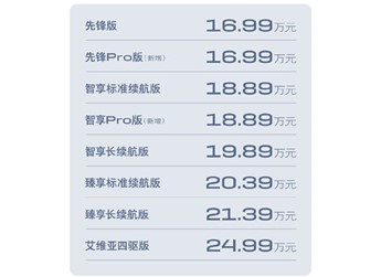 別克E5新增兩款車型上市 售價(jià)16.99-18.89萬(wàn)