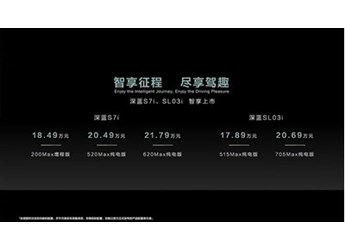深藍SL03i及S7i正式上市 搭載高階智駕輔助系統